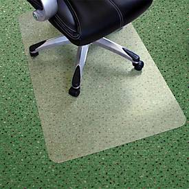 Bodenschutzmatte Floortex Valuemat Basic, rechteckig, für Teppichböden bis H 6 mm, Stärke 2 mm, L 1200 x B 900 mm, Vinyl, transparent