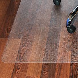 Bodenschutzmatte Floortex Valuemat Plus, rechteckig, für Hartböden, Stärke 1,5 mm, L 1200 x B 900 mm, PC, transparent