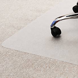 Bodenschutzmatte Floortex Valuemat Plus, rechteckig, für Teppichböden, Stärke 1,9 mm, L 1160 x B 1300 mm, PC, transparent