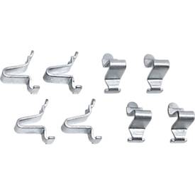 Bodenträger für Schäfer Shop Select Materialschränke Serie MS mit Rastermaß 25 mm, B 13 x T 28 x H 34 mm, Stahl verzinkt, 8 Stück