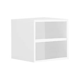 Boekenkast, spaanplaat, B 450 x D 395 x H 400 mm, wit