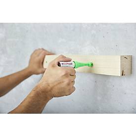 Bohrloch Sprühmarker edding 8870, für das Markieren von Bohrlöchern bis T 50 mm & Ø 3-13 mm, abwischbar, mit Sicherheitsverschluss, neongrün