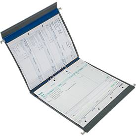 BOI Hängemappe PMH2R, DIN A4, Ringmechanik, B 347 x H 270 mm, blau