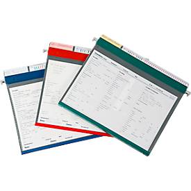 BOI Hängemappe PMH2R, DIN A4, Ringmechanik, B 347 x H 270 mm, blau