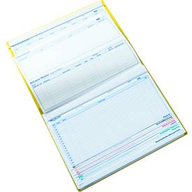 BOI Patienten-Dokumentationsmappe Professional Line, DIN A4, Klarsichttaschen, 10-farbiges Reitersystem, 4 Heftmechaniken, gelb, 10 Stück