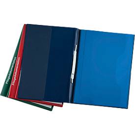 BOI Pflegedokumentenmappen System Line, 8 Klarsichttaschen, 4 Registerblätter, PVC, 19 mm Füllhöhe, blau, 10 Stück