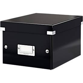 Boîte de rangement Click + Store Leitz®, en carton, pour format A5, noir