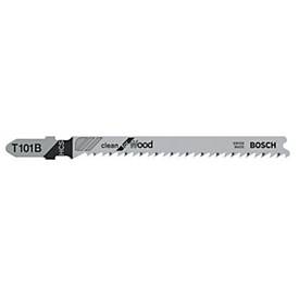 BOSCH Stichsägeblatt T 101 B, HCS, L 100 mm, Zahnteilung 2,7 mm, für Holz & Kunststoffe, 100 Stück