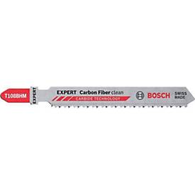 BOSCH Stichsägeblatt T 108 BHM, Carbon Fiber, L 92 mm, Zahnteilung 2,2 mm, für CFK GFK, T-Schaft