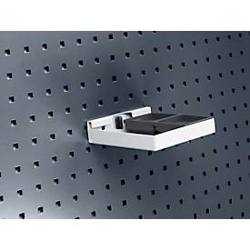 Bott Lochplatten-Ablageschale Perfo S2, B 154 x T 164 x H 39 mm, Aluminium, lichtgrau RAL 7035