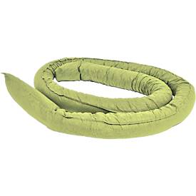 Boudin absorbant à remplissage flocons, absorbe particulièrement les produits chimiques, ø 75 x 1200 mm