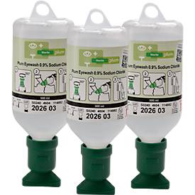 Bouteilles de douche oculaire, 500 ml, 3 p.