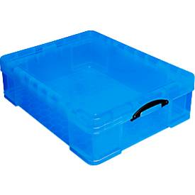 Box, Kunststoff, transparent blau, 70 l