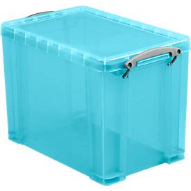 Box Really useful Boxes, Kunststoff, transparent aqua, verschiedene Größen