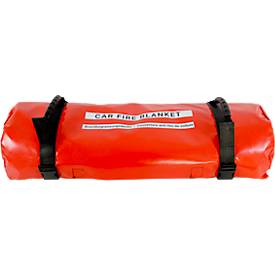 Brandbegrenzungsdecke S-TYPE, für E-KFZ und Li-Akkus, 2-seitig beschichtet, bis 1200 °C, mit Einsatztasche, L 7500 x B 9000 mm, HT-Silikat, gold