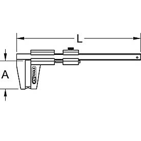 Bremsscheiben Messschieber 0-60mm, 162mm