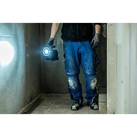 Brennenstuhl 2-in-1 Akku Handscheinwerfer & Arbeitsleuchte HL 3000, 6500K, ergonomischer Griff, verstellbarer Magnetfuß, IP54, Leuchtweite bis 200 m, schwarz
