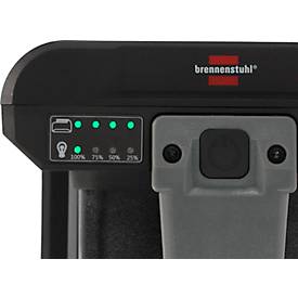 Brennenstuhl 2-in-1 Akku Handscheinwerfer & Arbeitsleuchte HL 3000, 6500K, ergonomischer Griff, verstellbarer Magnetfuß, IP54, Leuchtweite bis 200 m, schwarz