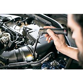 Brennenstuhl Akku LED Handleuchte SANSA 401 A, 400 Lumen, dimmbar, Magnetbefestigung, USB-C, schwarz, IP20, 300 mm hoch