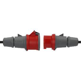 Brennenstuhl CEE-Verlängerungskabel, 10 m, Gummi-Neopren, mit Klappdeckel, öl- und UV-beständig, IP44, 400V/16A, schwarz