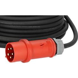 Brennenstuhl CEE Verlängerungskabel, 5-polig, mit Phasenwender, IP44, Gummi-Neopren, 400V/16A, für den Außenbereich, schwarz, 25 Meter