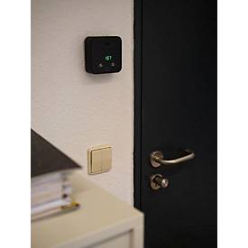 Brennenstuhl CO2 Messgerät C2M L 4050, präzise Überwachung, Ampelanzeige, Tisch-/Wandmontage, batteriebetrieben, schwarz