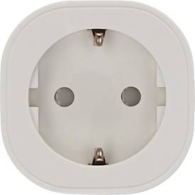 brennenstuhl®Connect WiFi Steckdose WAE 3600 XS01, Matter-kompatibel, Energiemessung, App-Steuerung, grau/weiß