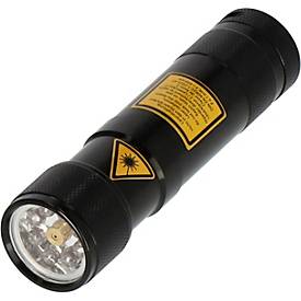 Brennenstuhl Eco-LED Laser Light, 8xLED, Metallgehäuse, Laserpointer, 720 Min. Leuchtdauer, IP20, schwarz