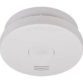 Brennenstuhl Feuermelder 2er-Set RML 3100, 10-Jahres-Batterie, 85 dB Alarmsignal, Stummschaltung, Q-Siegel, VdS-zertifiziert, ⌀ 100 x H 31 mm, weiß