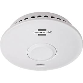 Brennenstuhl Funk-Feuermelder RM L 3101, vernetzbar, 85 dB, Q-Siegel, 100 m Reichweite, 10-Jahres-Batterie, B 115 x H 115 x T 40 mm, weiß