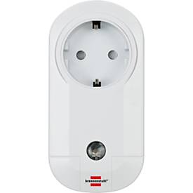 Brennenstuhl Funkschalt-Set RC CE1 3001, 3 Funksteckdosen, 1 Handsender, 25 m Reichweite, bis 1000 W, erhöhter Berührungsschutz, B 51 x H 115 mm, weiß, inkl. Batterien