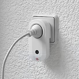 Brennenstuhl Funkschalt-Set RC CE1 3001, 3 Funksteckdosen, 1 Handsender, 25 m Reichweite, bis 1000 W, erhöhter Berührungsschutz, B 51 x H 115 mm, weiß, inkl. Batterien