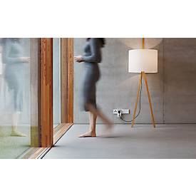 Brennenstuhl Funkschalt-Set RC CE1 3001, 3 Funksteckdosen, 1 Handsender, 25 m Reichweite, bis 1000 W, erhöhter Berührungsschutz, B 51 x H 115 mm, weiß, inkl. Batterien