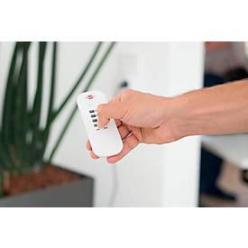 Brennenstuhl Funkschalt-Set RC CE1 3001, 3 Funksteckdosen, 1 Handsender, 25 m Reichweite, bis 1000 W, erhöhter Berührungsschutz, B 51 x H 115 mm, weiß, inkl. Batterien