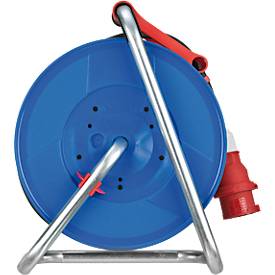 Brennenstuhl Garant CEE 1 IP44 Industrie-/Baustellen-Kabeltrommel (20m Kabel, aus Spezialkunststoff, für den Baustelleneinsatz und ständiger Einsatz im Außenbereich, BGI 608, Made in Germany)