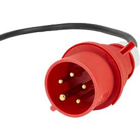 Brennenstuhl kompakter Gummi-Stromverteiler, 7-fach, 1 x CEE 400 V/32 A, 2 x CEE 400 V/16 A, 4 x 230 V/16 A Steckdosen, stabiler Metalltragegriff, temperaturbeständig von -30°C bis +80°C, IP44 spritzwassergeschützt