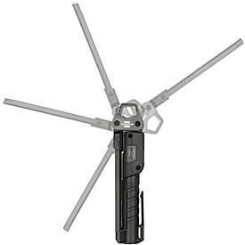 Brennenstuhl LED Arbeitsleuchte HL 400 AC, 400 lm, 3 Lichtquellen, Li-Ionen Akku, USB, IP20, schwarz