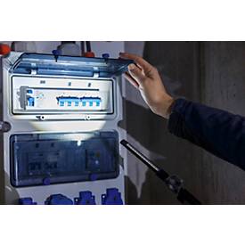 Brennenstuhl LED Arbeitsleuchte HL 400 AC, 400 lm, 3 Lichtquellen, Li-Ionen Akku, USB, IP20, schwarz