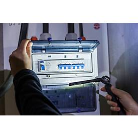 Brennenstuhl LED Arbeitsleuchte HL 400 AC, 400 lm, 3 Lichtquellen, Li-Ionen Akku, USB, IP20, schwarz