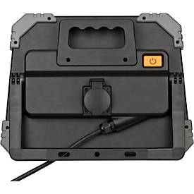 Brennenstuhl LED Arbeitsstrahler DINORA 10050, 10600lm, 5700K, IP54, dimmbar, Kunststoff gummiert, 5m Kabel, schwarz