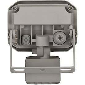 Brennenstuhl LED Außenstrahler AL 1050 P, 1010 lm, 3000 K, IP44, Aluminium, mit Bewegungsmelder, grau