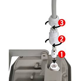 Brennenstuhl LED Außenstrahler AL 1050 P, 1010 lm, 3000 K, IP44, Aluminium, mit Bewegungsmelder, grau