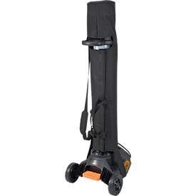 Brennenstuhl LED Baustrahler TU 23050 M, 360° Rundumlicht, Teleskopstrahler, 2 Schutzkontaktsteckdosen, IP54, Kabellänge 5m, B 430 x H 131 - 173 mm, schwarz/silber