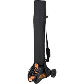 Brennenstuhl LED Baustrahler TU 23050 M, 360° Rundumlicht, Teleskopstrahler, 2 Schutzkontaktsteckdosen, IP54, Kabellänge 5m, B 430 x H 131 - 173 mm, schwarz/silber