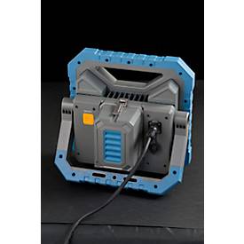 Brennenstuhl LED Hybrid Arbeitsstrahler BS 8050 MH, 82 W, Akku- und Netzbetrieb, dimmbar, 7900 lm, 5000K, IP55, L 310 x B 310 x H 180 mm, blau/grau