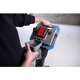 Brennenstuhl LED Hybrid Arbeitsstrahler BS 8050 MH, 82 W, Akku- und Netzbetrieb, dimmbar, 7900 lm, 5000K, IP55, L 310 x B 310 x H 180 mm, blau/grau