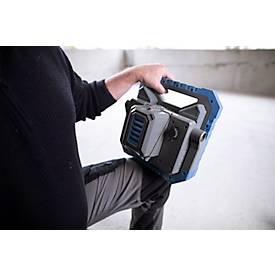 Brennenstuhl LED Hybrid Arbeitsstrahler BS 8050 MH, 82 W, Akku- und Netzbetrieb, dimmbar, 7900 lm, 5000K, IP55, L 310 x B 310 x H 180 mm, blau/grau