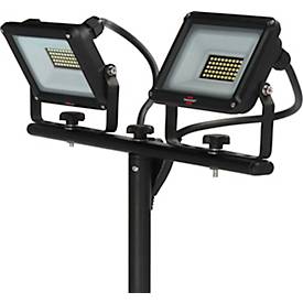 Brennenstuhl LED Stativstrahler JARO 6060 T, 4800 Lumen, IP65, höhenverstellbar bis 180 cm, Aluminium, schwarz