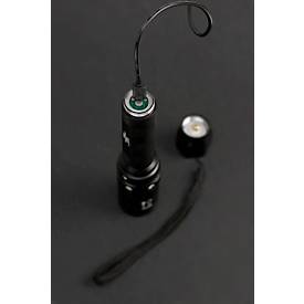 Brennenstuhl LED-Taschenlampe LuxPremium TL 400 AFS, 430 lm, Aluminium, USB-Laden, IP44, 184 mm, schwarz
