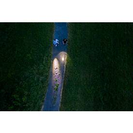 Brennenstuhl LED Taschenlampe LuxPremium TL 410 F, 350 Lumen, stufenloser Fokus, Aluminium, IP44, 136 m Leuchtweite